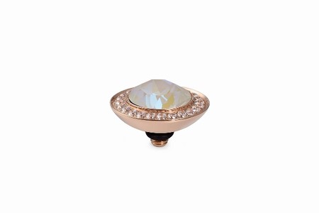 Qudo Rose Gold Topper Tondo Deluxe 13mm - Ivory Cream Delite